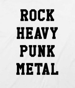 White 13 244x287 Rock Heavy Punk Metal T shirts