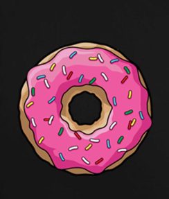 Black 6 244x287 Donut Tank Top Logo