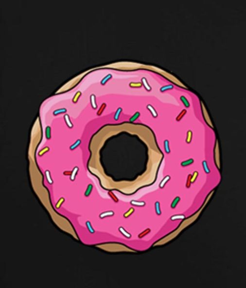 Black 6 506x594 Donut Tank Top Logo