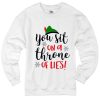 You Sit on a Throne of Lies Christmas Elf Sweater