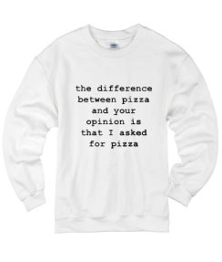 The Difference Between Pizza and Your Opinion Sweater