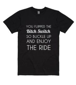 You Flipped The Bitch Switch So Buckle Up And Enjoy The Ride Shirt
