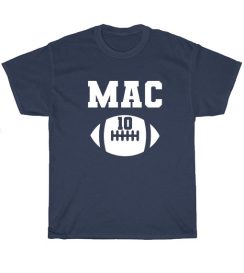 Alabama Mac 10 Football Fan Short Sleeve Unisex T-Shirts