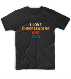 I Love Cheerleading And Cats Short Sleeve Unisex T-Shirts