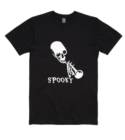 Spooky Scary Skeleton Trumpet Meme Short Sleeve T-Shirts