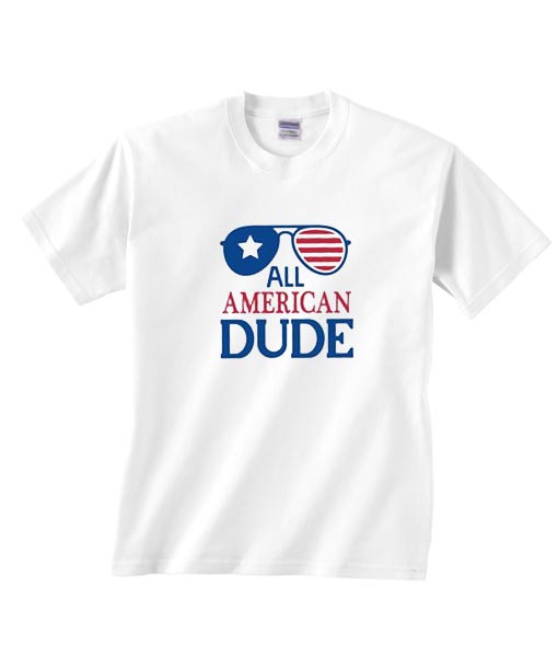 All American Dude Shirt Merica Sunglasses Shirt 4th Of July