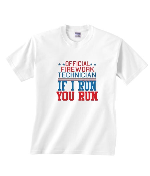 Funny 4th of July shirt Official Firework Technician
