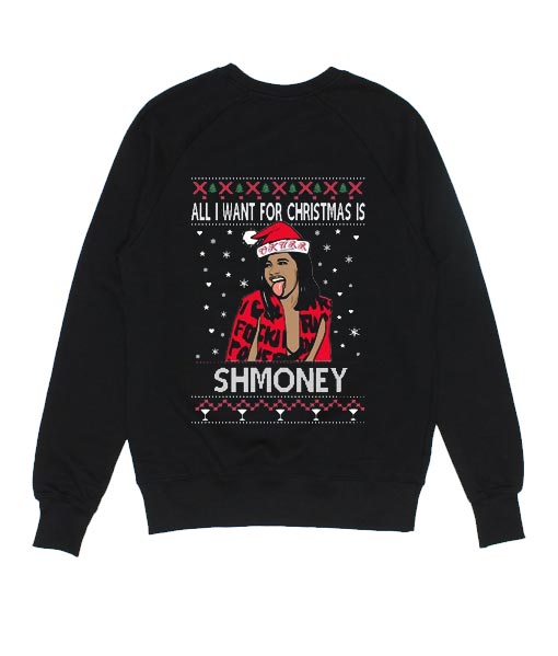 Ugly Christmas Sweater Cardi B All I Want for Christmas is Shmoney