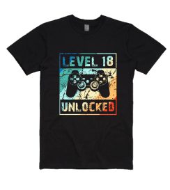 Level 18 Unlocked Birthday T Shirt