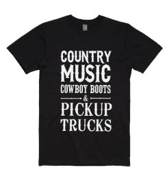 Country Music Cowboy Boots & Pickup Trucks